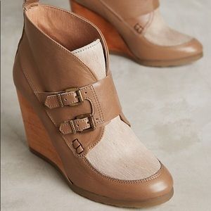 Anthropologie Cubanas Melody Wedge Booties